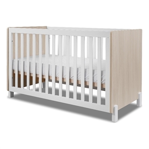 Sorelle Furniture Pannello 3-in-1 Crib in Nebbia and White