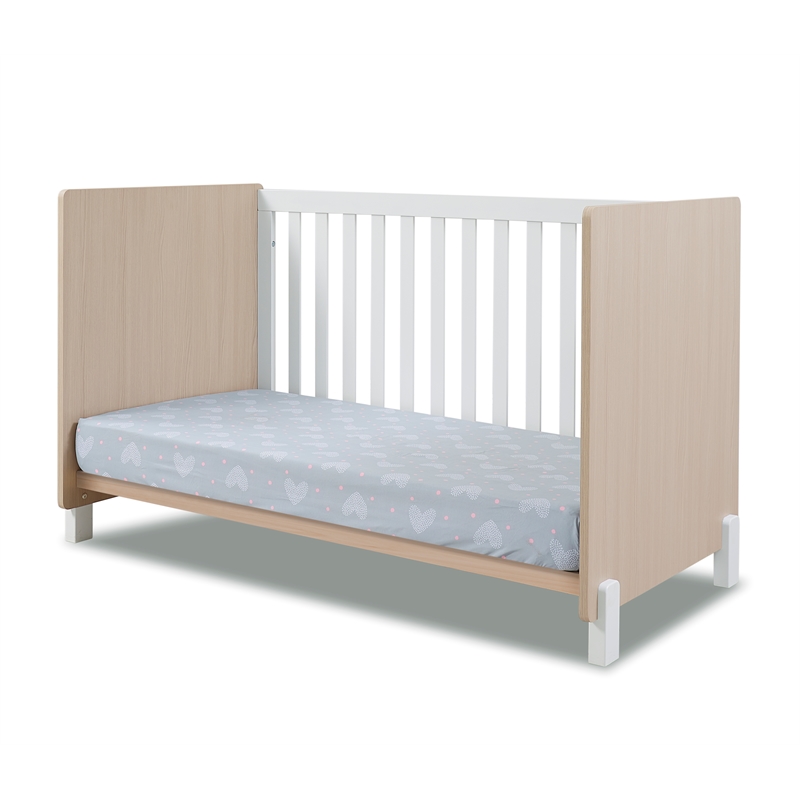 Sorelle Furniture Pannello 3-in-1 Crib in Nebbia and White