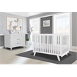 Sorelle Furniture Luce 2-in-1 Convertible Crib in White