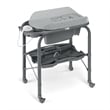 Sorelle Bagnetto Cambio Stainless Steel Baby Bath with Bottle Tray in Gray