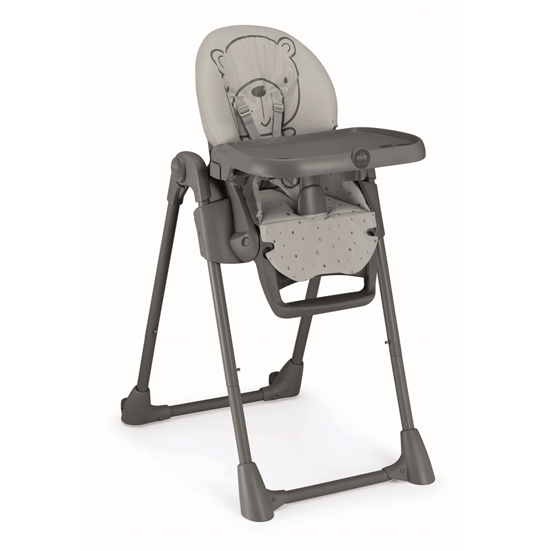 Sorelle Seggiolone Adjustable Footrest Stainless Steel Pappananna in Gray