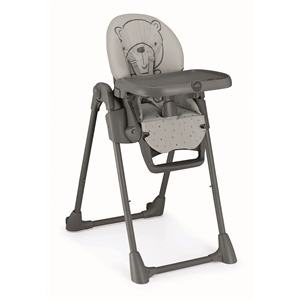 Sorelle Seggiolone Adjustable Footrest Stainless Steel Pappananna in Gray