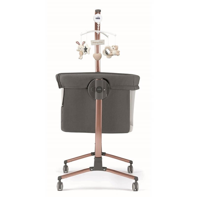 Sorelle Cullami Adjustment Height Modern Stainless Steel Bassinet in Multi-Color