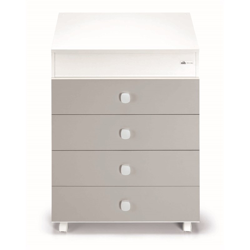 Sorelle Furniture Cassettiera Asia 4-Drawer Modern Wood Baby Bath in Multi-Color