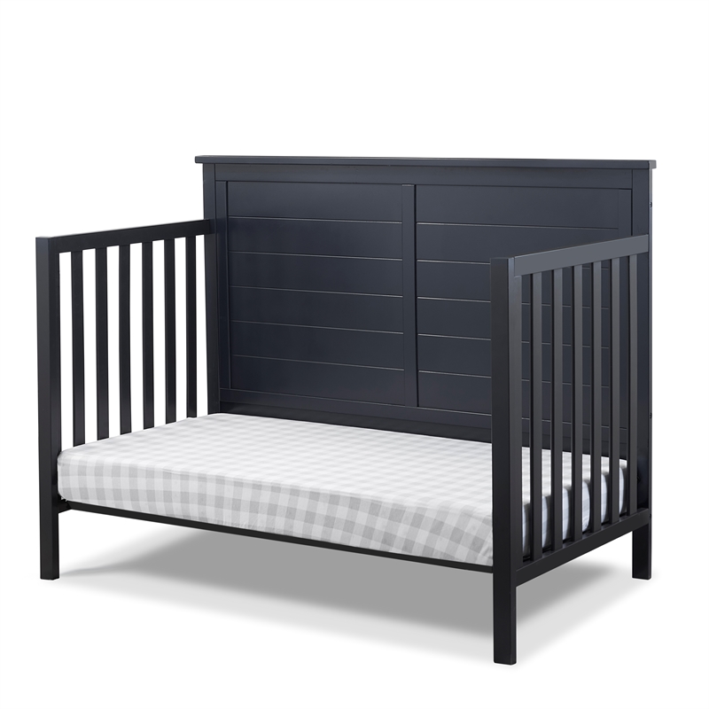 Sorelle Ashley 4-in-1 Convertible Crib in Midnight