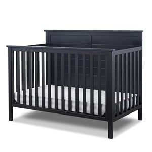 Sorelle Ashley 4-in-1 Convertible Crib in Midnight
