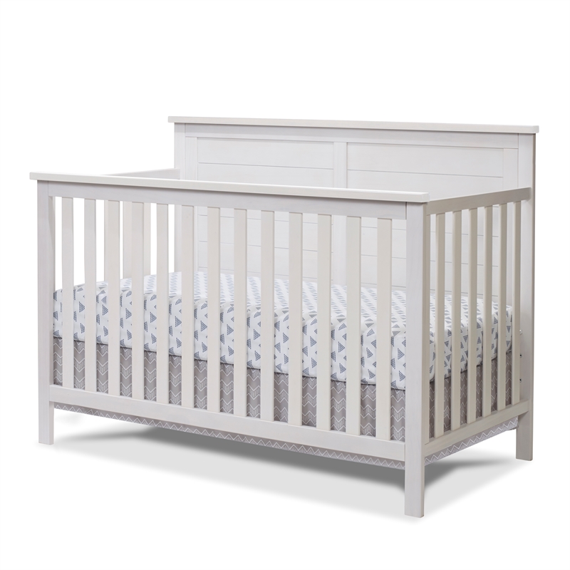 Sorelle Ashley 4-in-1 Convertible Crib in Weathered White