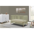 Sorelle Furniture Mia 3-in-1 Convertible Crib in Sage & Natural Wood