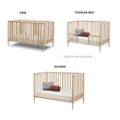 Sorelle Furniture Happy 3-in-1 Convertible Crib in Natural Wood