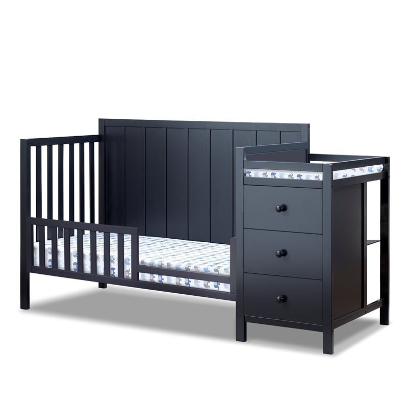 Sorelle Furniture Essex Crib & Changer in Midnight