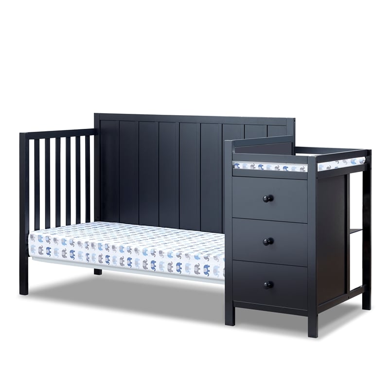Sorelle Furniture Essex Crib & Changer in Midnight