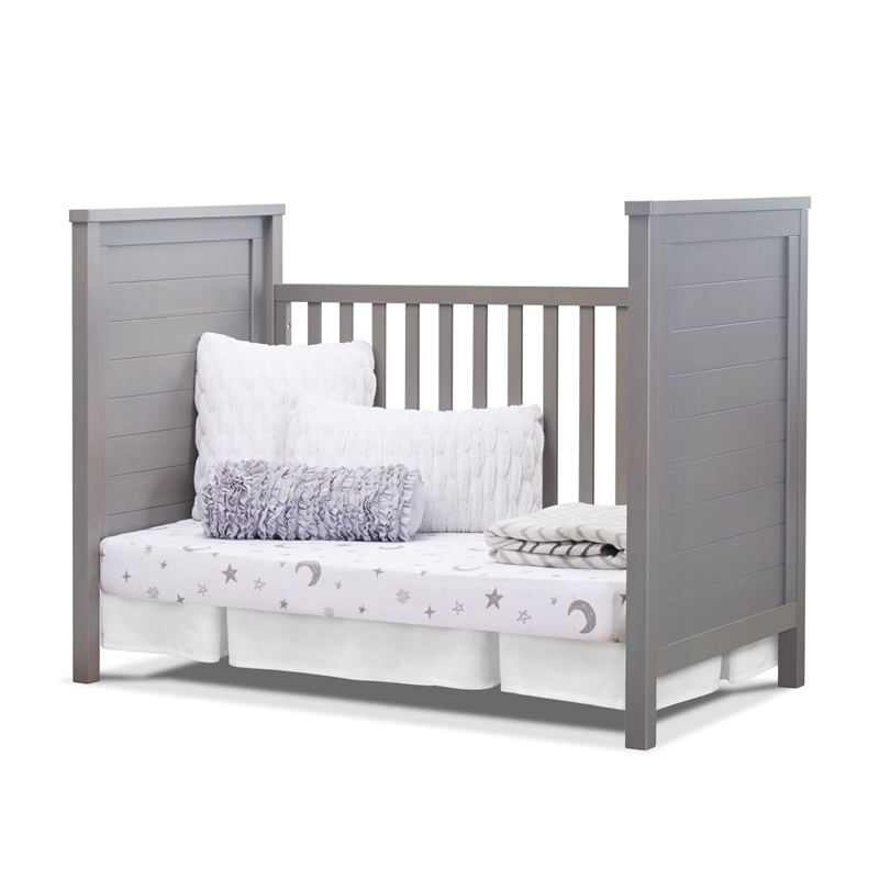 Sorelle Farmhouse Classic Crib in Weathered Gray