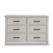 Sorelle Furniture Westley Double Dresser in Brushed Ivory