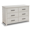 Sorelle Furniture Westley Double Dresser in Brushed Ivory