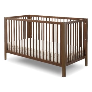 Sorelle Happy Lux 3-in-1 Convertible Crib in Walnut