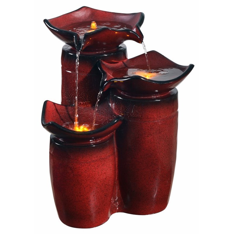 Jeco Pots Water Fountain with Led Light FCL037 Cymax Stores