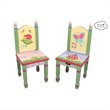 Fantasy Fields Hand Painted Magic Garden Table and Set of 2 Chairs - W