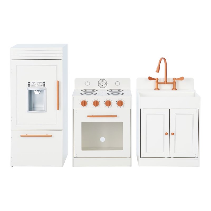 Teamson Kids - Little Chef Berlin Modern Play Kitchen - White / Blue