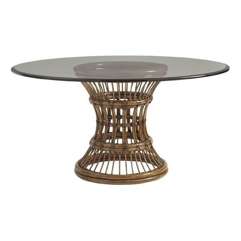 Tommy Bahama Bali Hai Latitude 60 Round Dining Table In Warm Brown 01 0593 875 60c