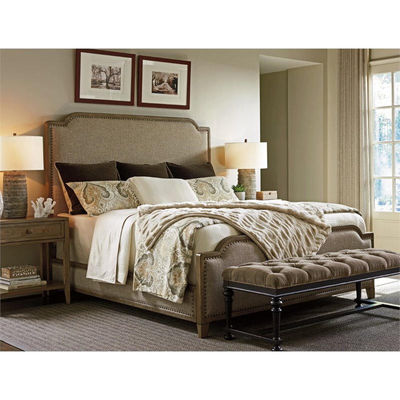 Tommy Bahama Cypress Point Upholstered California King Panel Bed