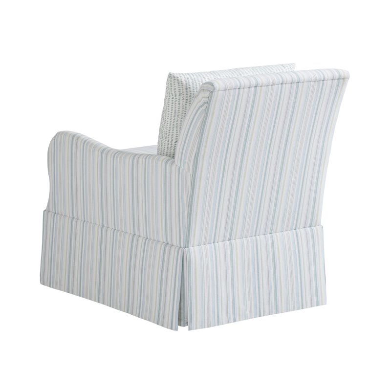 Tommy Bahama Ocean Breeze Palm Frond Swivel Accent Chair in MultiColor