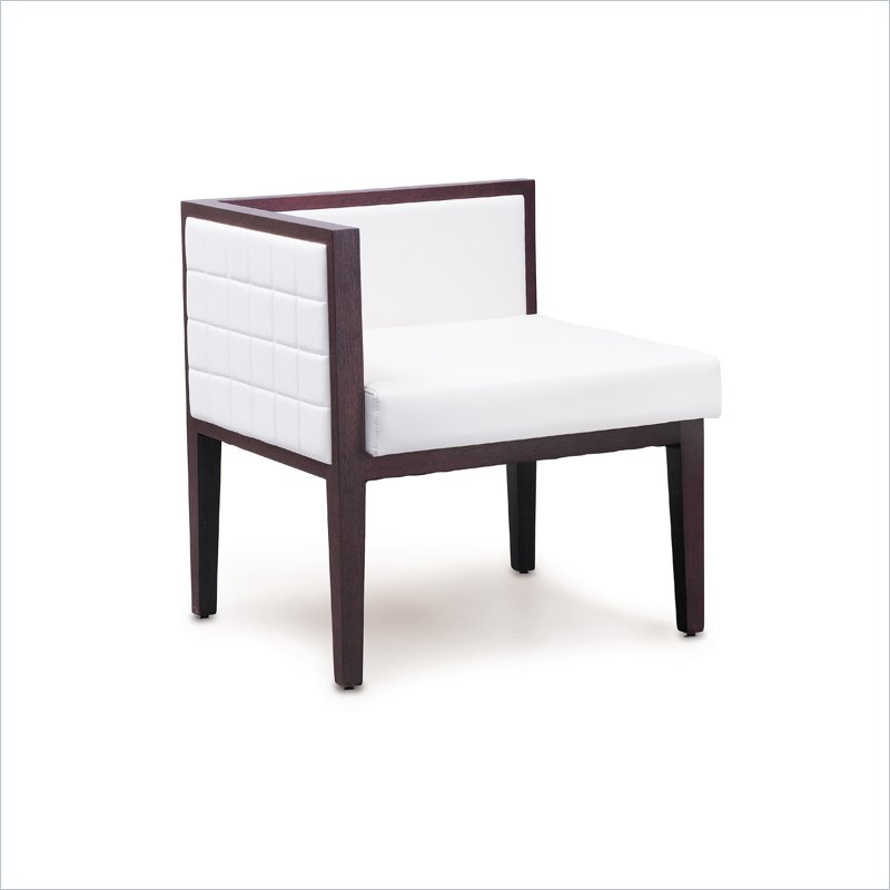 Upholstered Dining Chair - Contemporary, Leather, Fabric