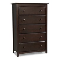 Stork Craft Kenton 6 Drawer Universal Double Dresser in Espresso