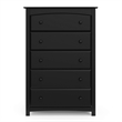 Stork Craft Kenton 6 Drawer Universal Double Dresser in Gray