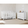 Stork Craft Avalon 6 Drawer Universal Double Dresser in White