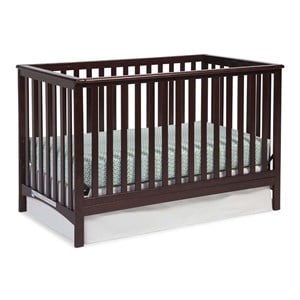 Stork Craft Hillcrest 3-in-1 Convertible Crib in Espresso