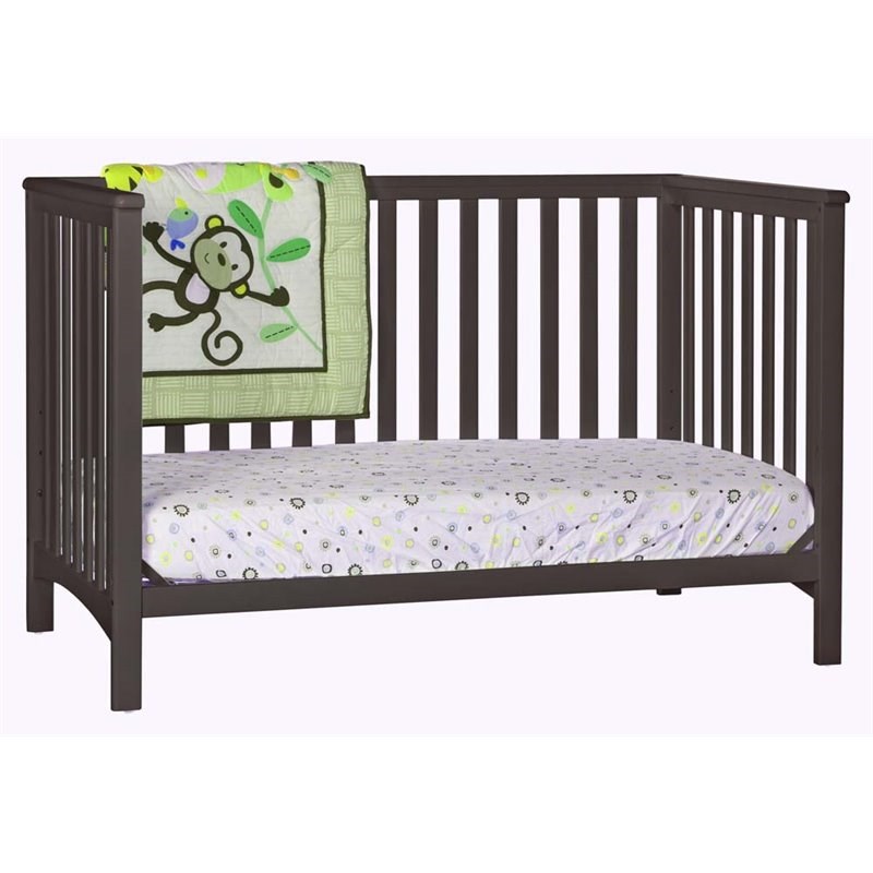 Stork Craft Hillcrest 3-in-1 Convertible Crib in Espresso