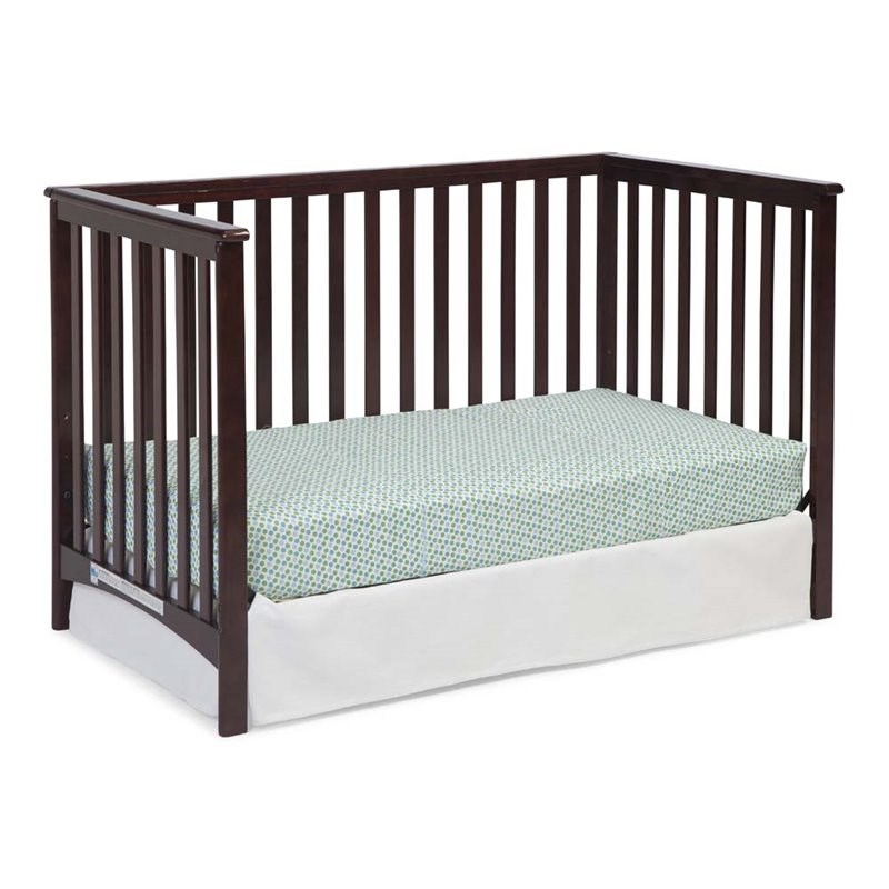 Stork Craft Hillcrest 3-in-1 Convertible Crib in Espresso