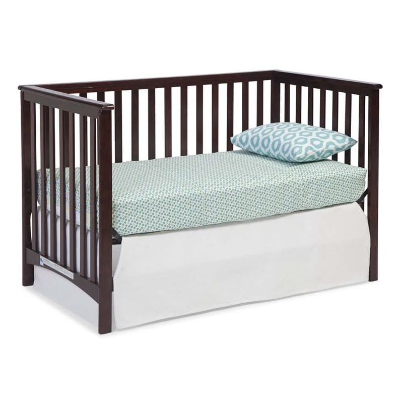 Stork Craft Hillcrest 3-in-1 Convertible Crib in Espresso