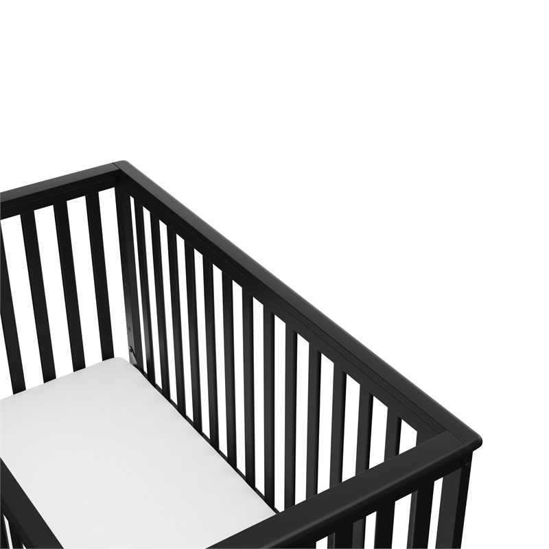 Stork Craft Hillcrest 3-in-1 Convertible Crib in Gray