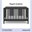 Stork Craft Hillcrest 3-in-1 Convertible Crib in Gray