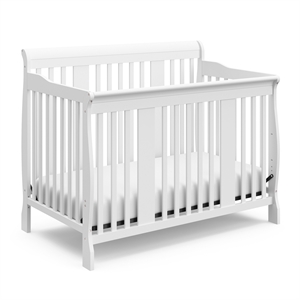 Stork Craft Tuscany 4-in-1 Convertible Crib in Gray