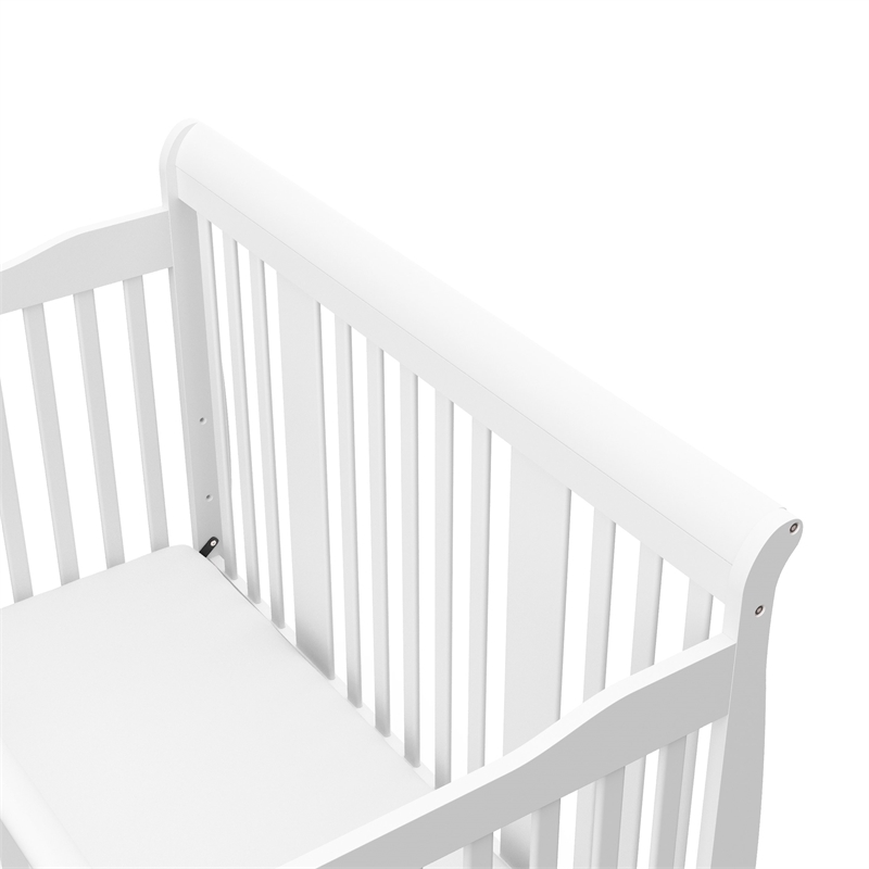 Stork Craft Tuscany 4-in-1 Convertible Crib in Gray