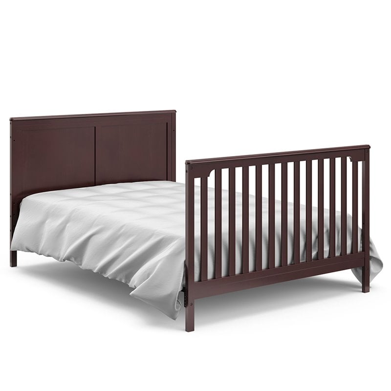 Storkcraft Alpine 4 in 1 Convertible Crib in Espresso