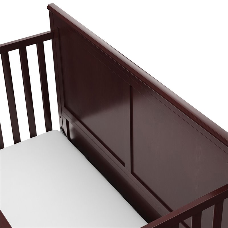 Storkcraft Alpine 4 in 1 Convertible Crib in Espresso