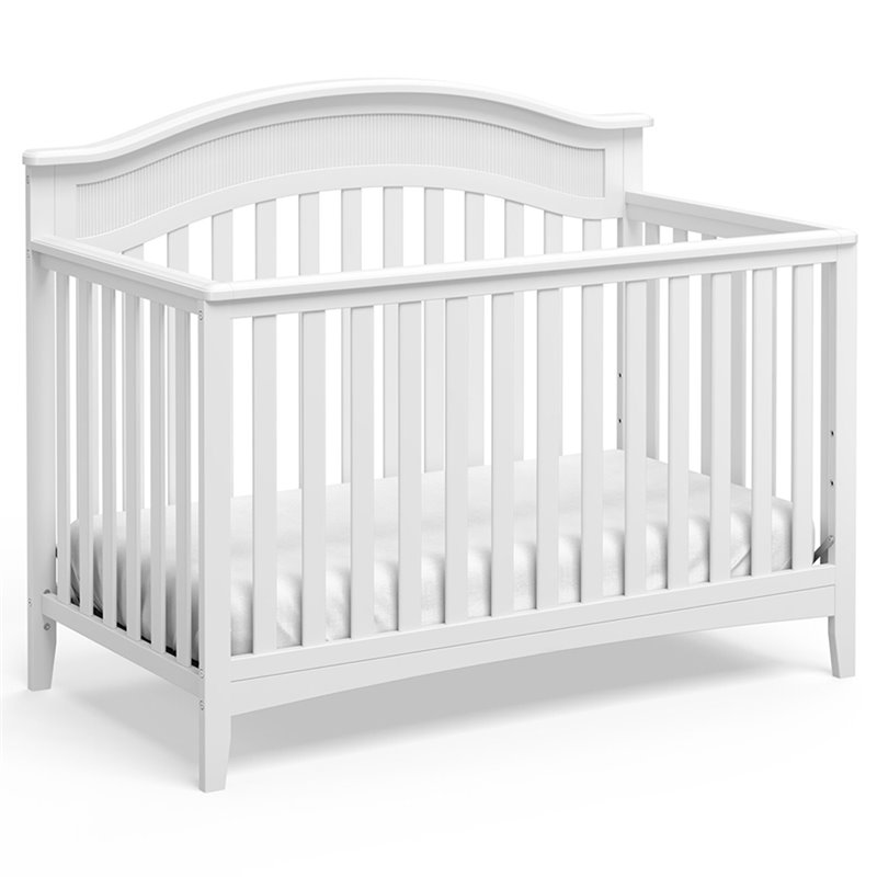 Storkcraft Valley 4 In 1 Convertible Crib In White 04523 501