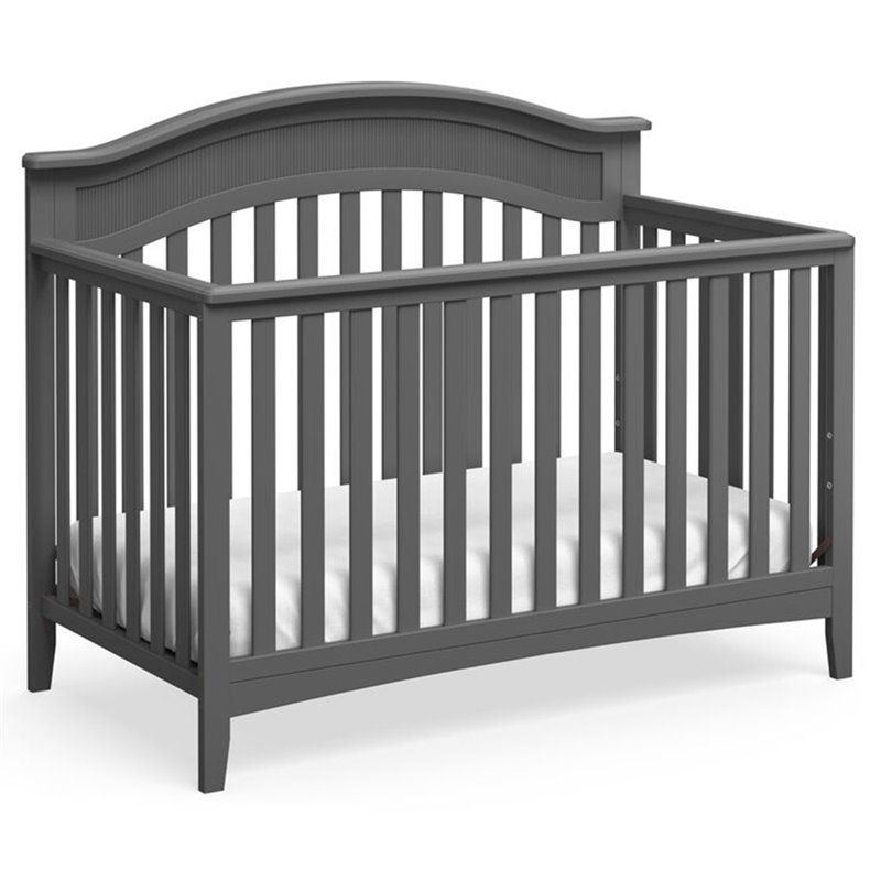 Storkcraft Valley 4 In 1 Convertible Crib In Gray 04523 50g
