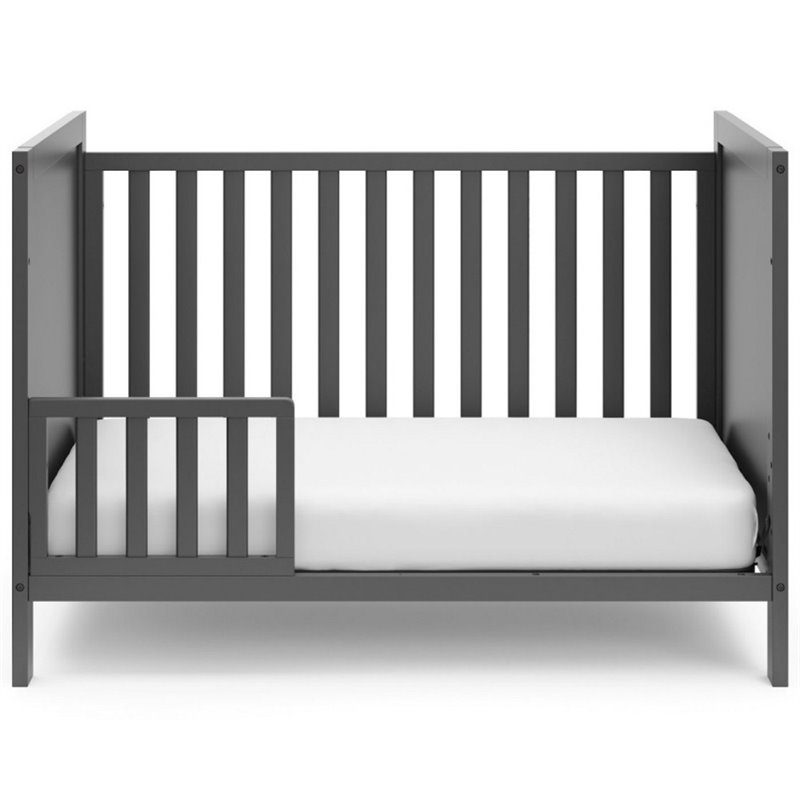 Storkcraft Nestling 3 in 1 Convertible Crib in Gray