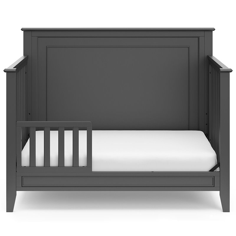 Storkcraft Solstice 4 in 1 Convertible Crib in Gray
