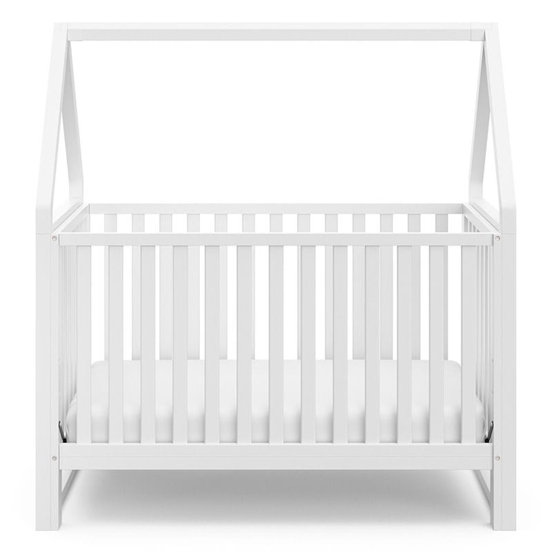 Storkcraft Orchard 5 in 1 Canopy Convertible Crib in White