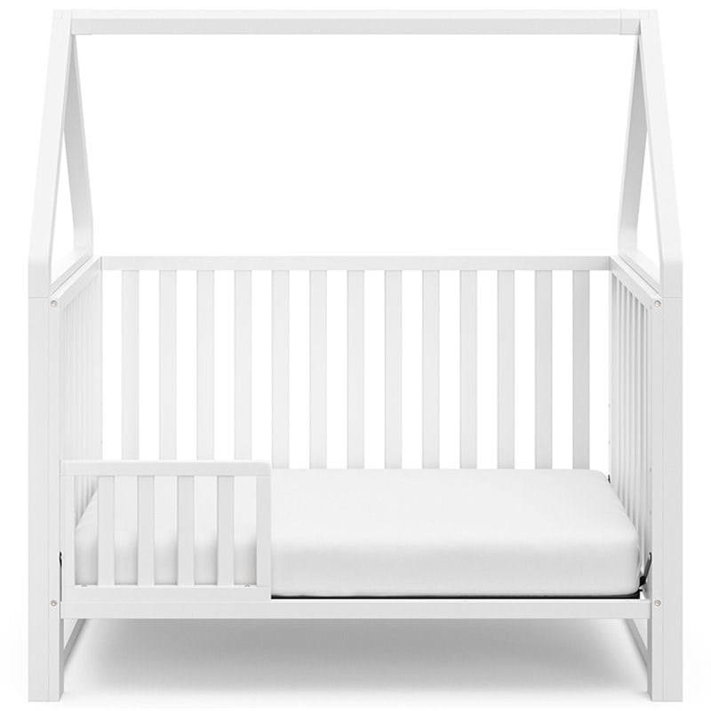 Storkcraft Orchard 5 in 1 Canopy Convertible Crib in White
