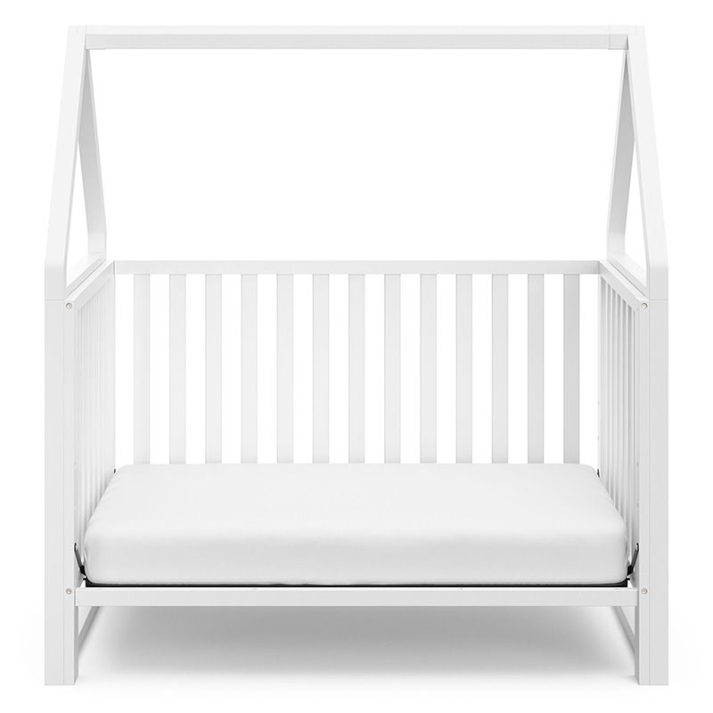 Storkcraft Orchard 5 in 1 Canopy Convertible Crib in White
