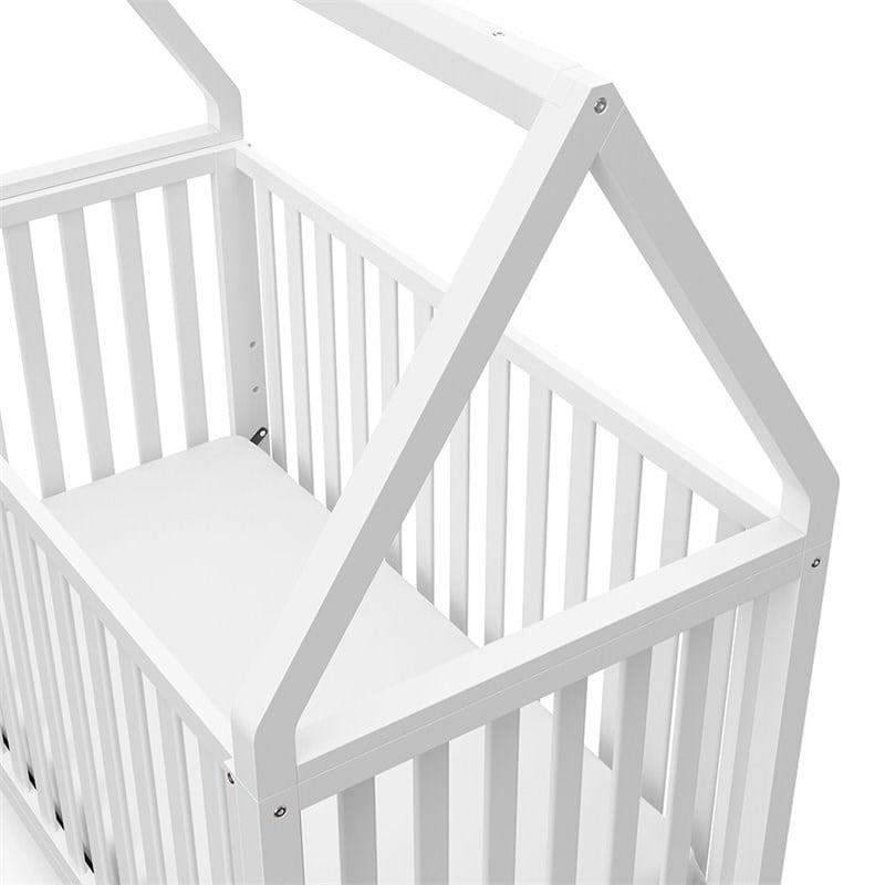 Storkcraft Orchard 5 in 1 Canopy Convertible Crib in White