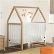 Storkcraft Orchard 5 in 1 Canopy Convertible Crib in Driftwood