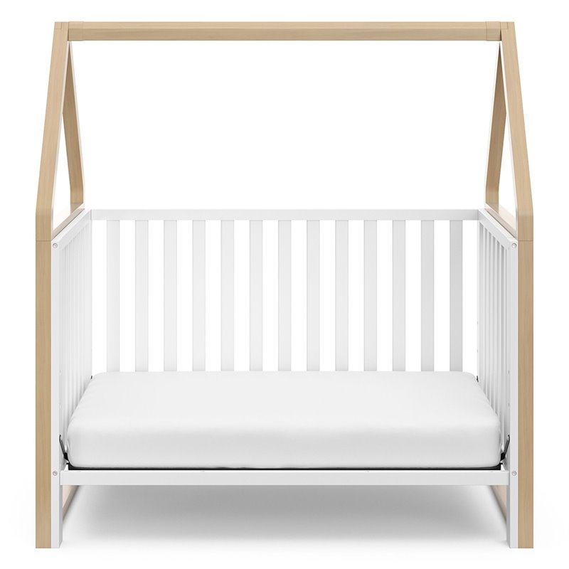 Storkcraft Orchard 5 in 1 Canopy Convertible Crib in Driftwood