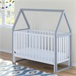 Storkcraft Orchard 5 in 1 Canopy Convertible Crib in Pebble Gray